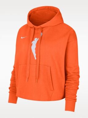 NWT Nike WNBA Orange Logowoman Team 13 Cropped Pullover Hoodie